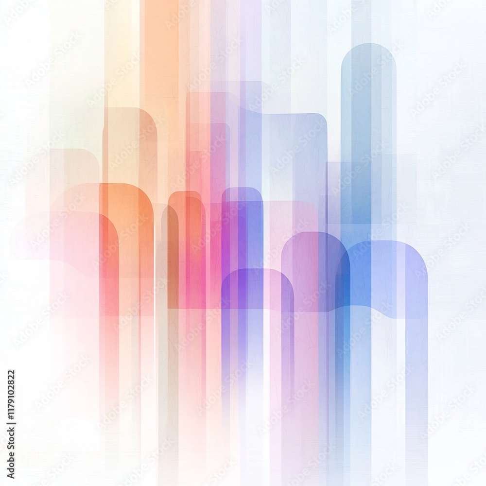 Aufkleber vibrant pastel gradient abstract background with a textured noise effect featuring a minimalist and 