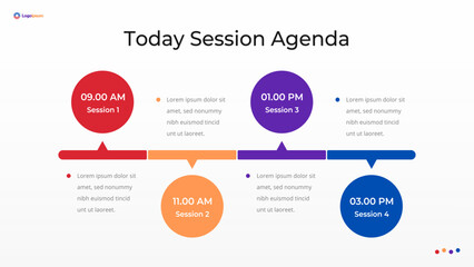 Business and Corporate Agenda or Schedule Template