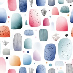 Elegant and modern pastel gradient design showcasing a delicate hand drawn textured pattern with abstract organic shapes and a refined