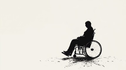 Fototapeta premium Handicap or wheelchair person symbol. vector illustration