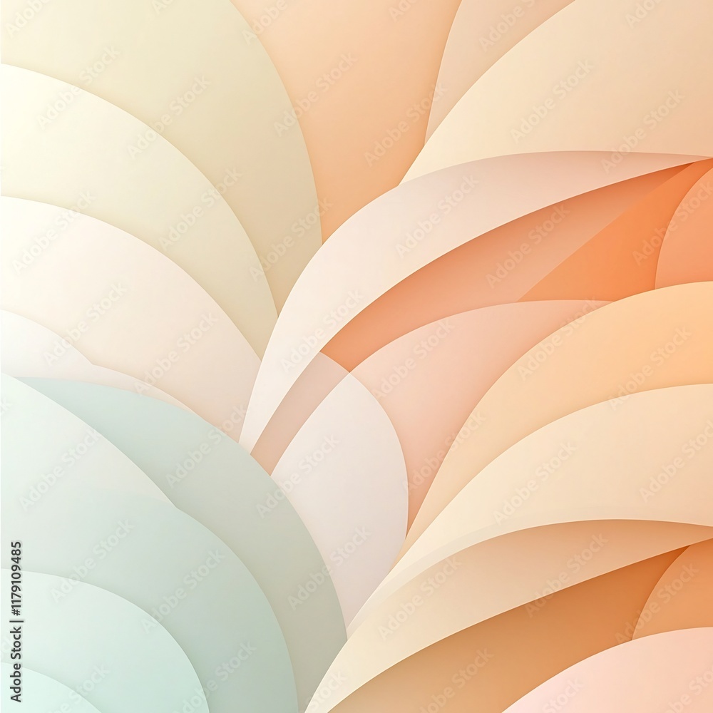 Poster elegant and minimalist pastel gradient backdrop transitioning from a soft pale pink to a warm beige 