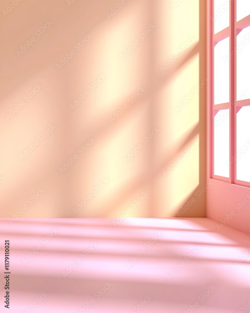 Poster pastel gradient background in soft pink and beige tones with a textured noise overlay and a clean co