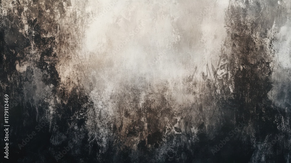 Poster painterly texture abstract background using bold bright brushstrokes with a contrasting color palett