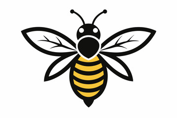  Honeybee insect vector silhouette art illustration