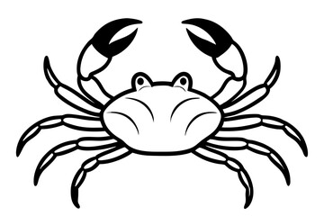crab isolated on white