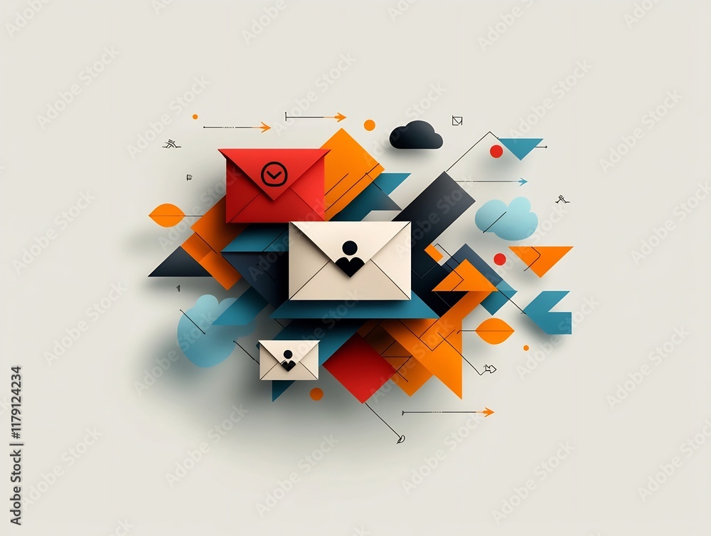 Poster dynamic and moody graphic design visualizing an interwoven global communication system featuring han