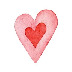 Fototapeta premium Heart illustration in shades of red displaying love and affection ideal for romantic themes and decorations