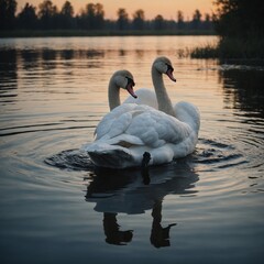 Write a poem about the grace of a swan.