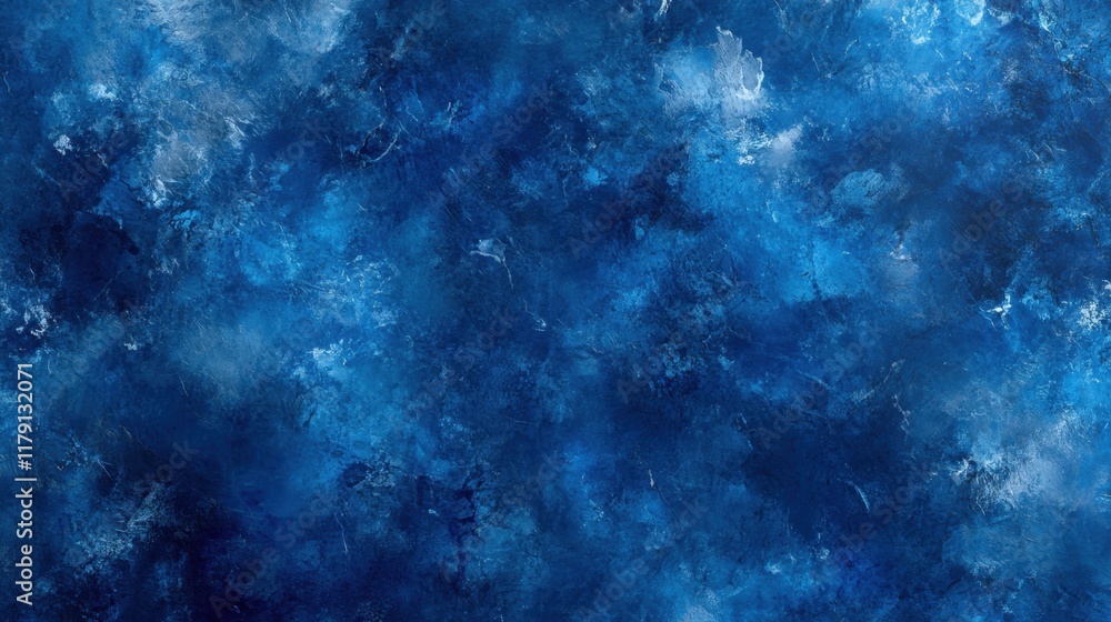 Aufkleber abstract deep blue texture with artistic cloud-like patterns