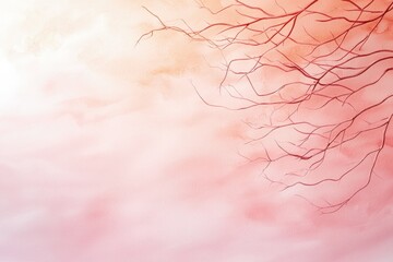 A creative abstract background with intricate branches and leaves, creating a harmonious and...