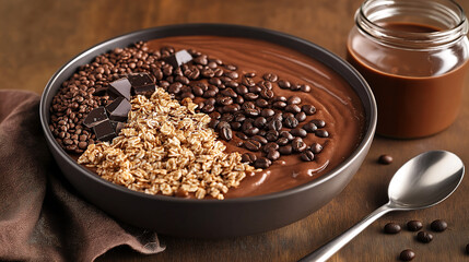 Stunning mocha mousse smoothie.