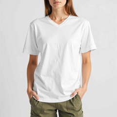 Mockup for a plain white shirt