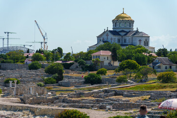 view of St Vladimir's Cathedral in Chersonesos 