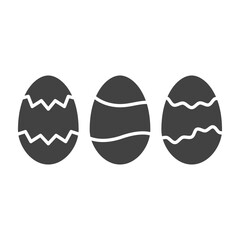 set icon eggs vector flat isolated on white background