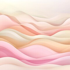 Obraz premium Pastel gradient vista featuring a flowing textured noise overlay in a clean modern visual style This soothing atmospheric landscape evokes a sense of tranquility and dreamlike elegance