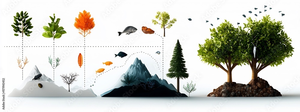 Poster this diagrammatic provides a comprehensive visual representation of the frequency and interactions o