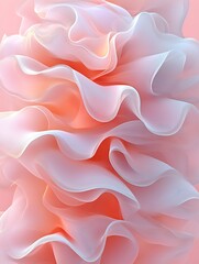 Obraz premium Abstract pink and white fabric folds.