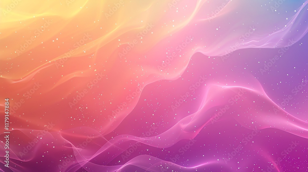 Poster abstract gradient background with white dots.