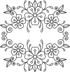 Vintage frame. Vector illustration.