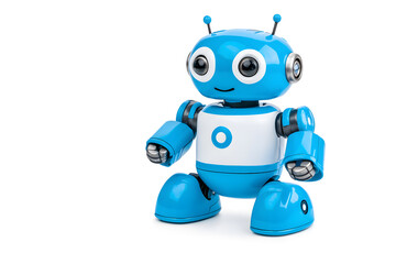 Fototapeta premium Vintage classic toy robot, isolated on white background