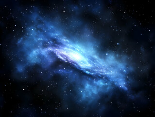 Fototapeta premium Cosmic Nebula 3D Background