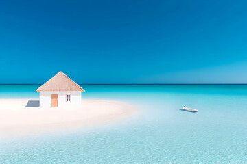 Beach House Illustration: Tropical Getaway