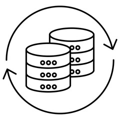 Data-synchronization icon, Ensuring Consistency with Advanced Data Synchronization Techniques, Optimizing Efficiency Through Seamless Data Synchronization