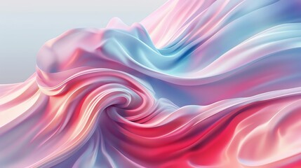 Fototapeta premium Abstract wavy background in pink, blue and white.