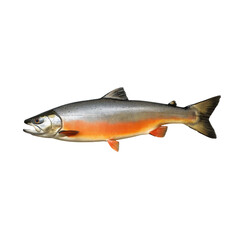 Arctic Char Fish on Transparent Background