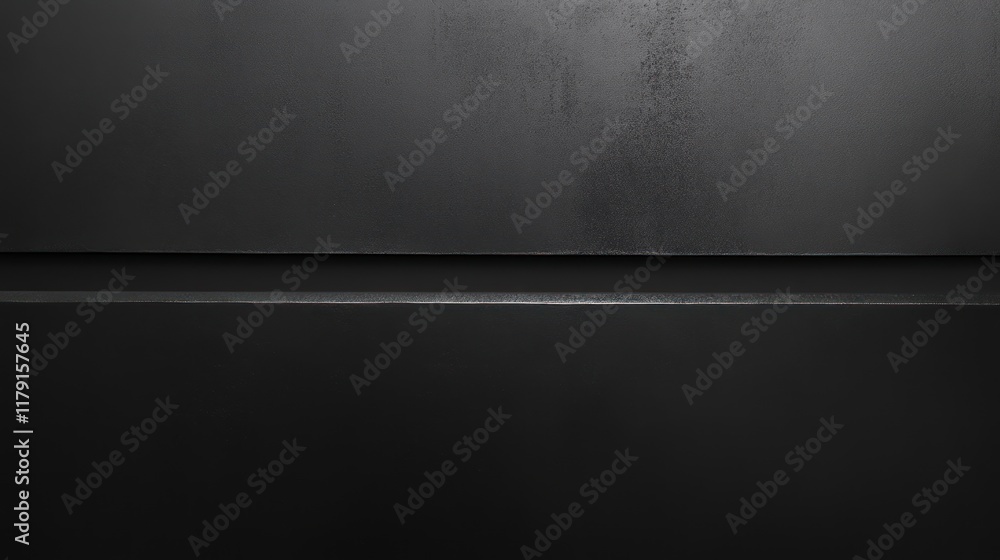 Poster dark gray textured background with a subtle horizontal line.