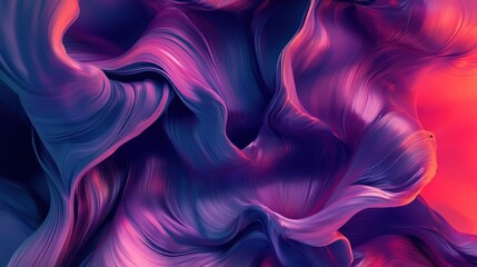 Obraz premium Abstract swirling vibrant purple and blue paint texture.