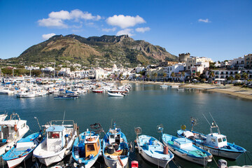 landscape with Forio, Ischia island, Italy