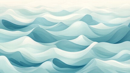 Fototapeta premium 波・海のイラスト背景素材