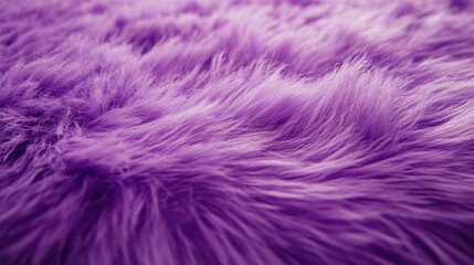 Obraz premium Close-up of plush purple faux fur texture.