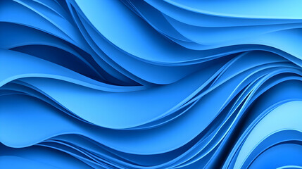 Obraz premium Abstract Blue Wave 3D Illustration