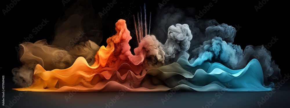 Poster vibrant depiction of the electromagnetic spectrum s diverse frequencies and applications showcasing 