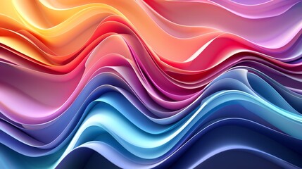 Abstract wavy pattern with vibrant, warm colors.