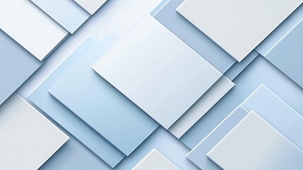 Fototapeta premium Abstract Blue and White Geometric Shapes Design