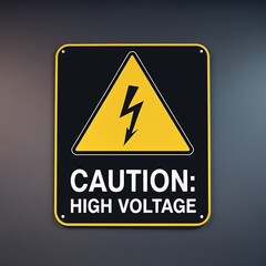 Obraz premium Warning logo in public places