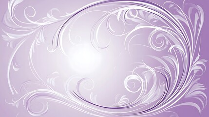 Elegant Lavender Swirls Abstract Floral Design