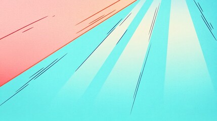 Obraz premium Vibrant Digital Illustration: Dynamic Pastel Lines Radiate Energy. AI Generated