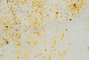 A surface of gray peel paint rusty metallic grunge surface texture