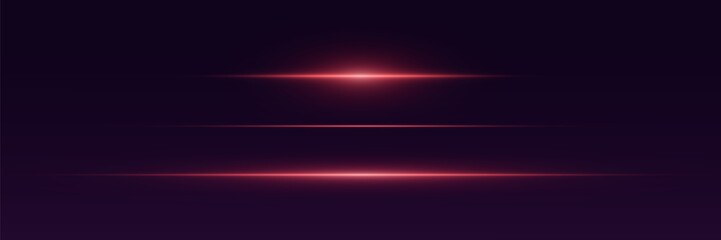 Red laser beams of light. Vector EPS10