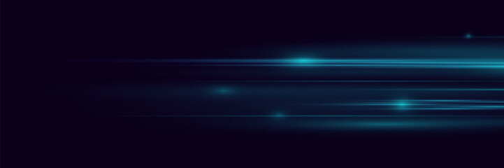 Speed ​​light lines effect. Vector illustration