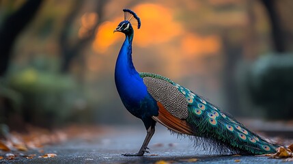 Colorful peacock at sunset wildlife nature photo high resolution hd picture