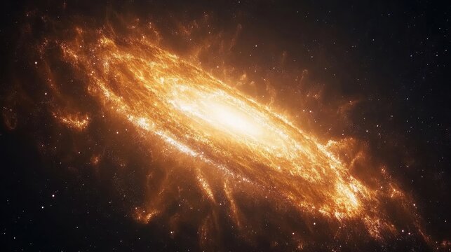 Celestial Spiral Galaxy Cosmic Dust and Stars.