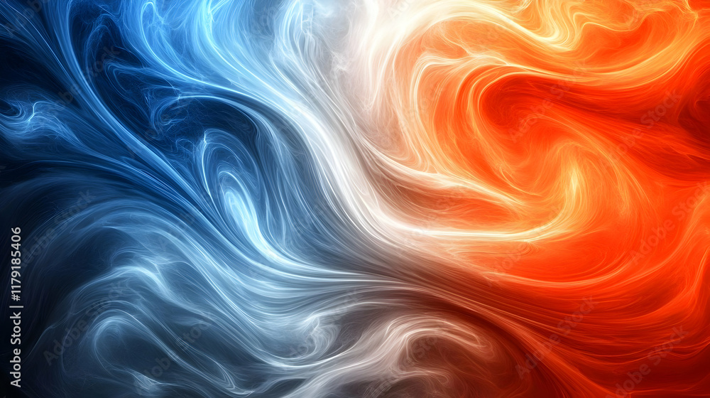 Poster abstract background flows with vibrant colors and smooth waves seamlessly.