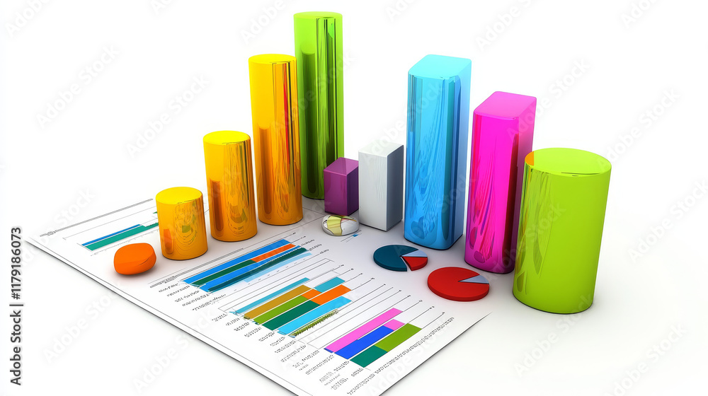Poster ui interface graphs and charts, infographic elements, futuristic dashboard data diagrams vector temp