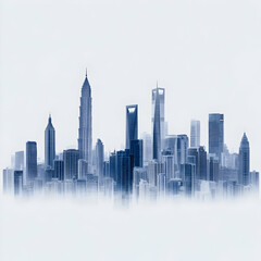 Naklejka premium Modern Cityscape Illustration