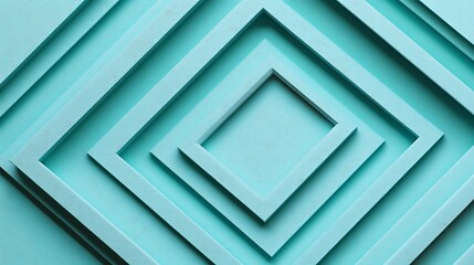 Obraz premium Abstract Turquoise Geometric Pattern Design
